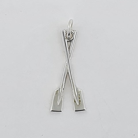 Rowing Sterling Silver Twin Blade Pendant