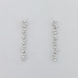 CZ Sterling Silver Drop Earrings