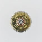 Sterling Silver & Brass 20 Bullet Ring
