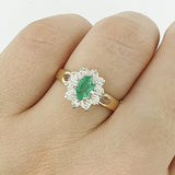 Emerald 9ct Gold Ring