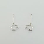 Sterling Silver Kiwi Earrings