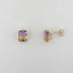 Ametrine 9ct Gold Earrings