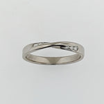 Diamond 18ct White Gold Twist Ring