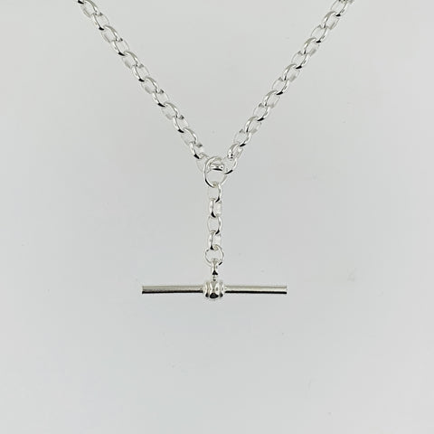 Sterling Silver Fob Necklace