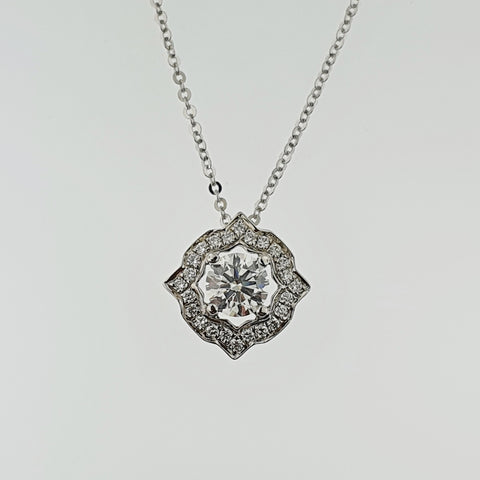 Diamond 18ct White Gold Necklace