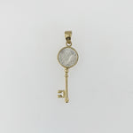 Mother Of Pearl 9ct Yellow Gold Pendant