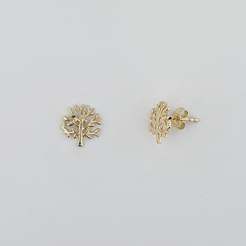 9ct Yellow Gold Tree of Life Earrings