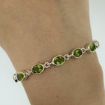 Peridot Sterling Silver Bracelet