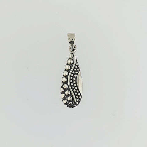 Sterling Silver Detailed Pendant