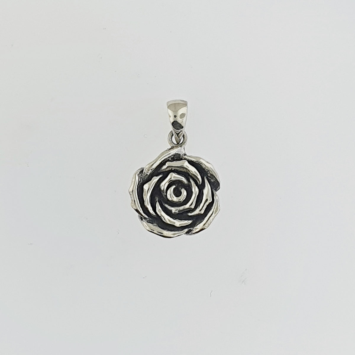 Sterling Silver Rose Pendant – The Goldsmiths Gallery Limited