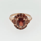 Garnet 9ct Rose Gold Ring