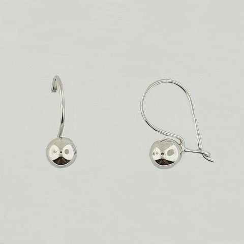 Sterling Silver Euroball Earrings