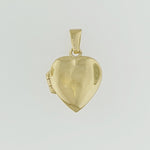 9ct Yellow Gold Heart Locket Pendant