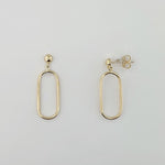 9ct Yellow Gold Drop Earrings