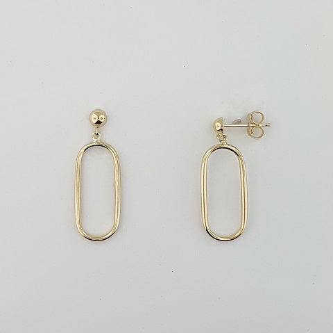 9ct Yellow Gold Drop Earrings