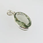 Green Amethyst Sterling Silver Pendant