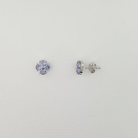Tanzanite Sterling Silver Earrings