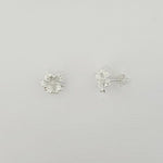 Sterling Silver Flower Earrings