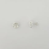 Sterling Silver Flower Earrings