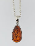 Amber Sterling Silver Pendant