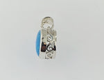 Manufactured Opal Sterling Silver Pendant