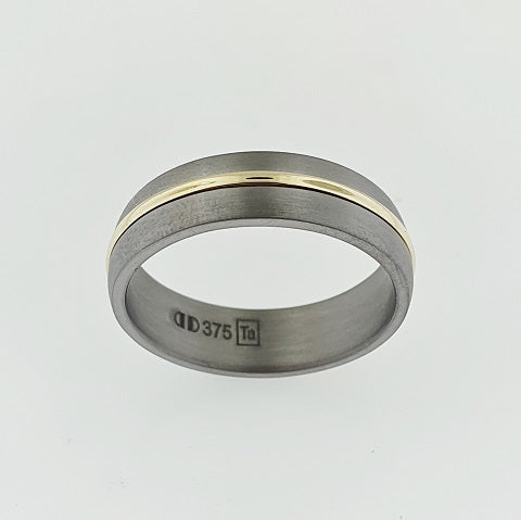 Tantalum & 9ct Yellow Gold Ring