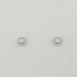 Diamond 9ct White Gold Earrings