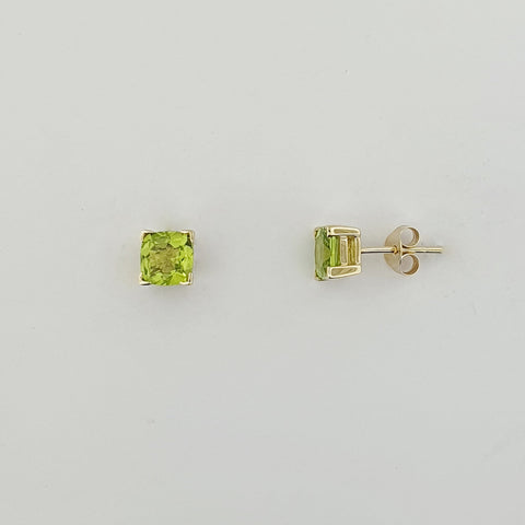 Peridot 9ct Yellow Gold Earrings