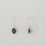 Garnet Sterling Silver Earrings