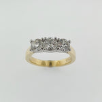 Diamond 18ct Gold & Platinum Three Stone Ring