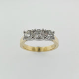 Diamond 18ct Gold & Platinum Three Stone Ring