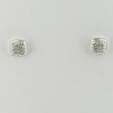 Diamond 9ct White Gold Stud Earrings