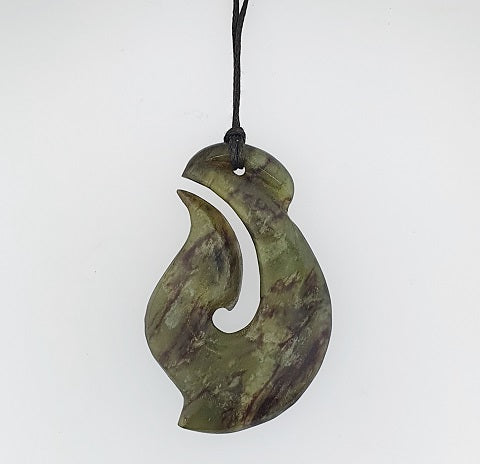 Greenstone Hook Pendant