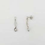 Diamond 9ct White Gold Earrings