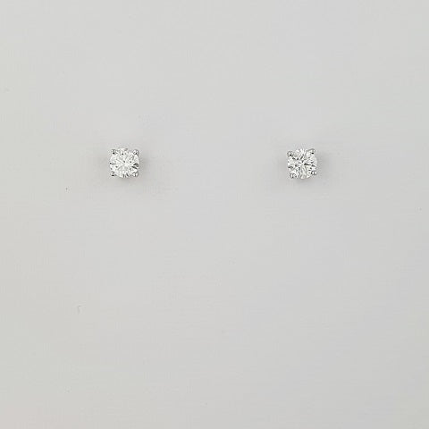 Lab Grown Diamond 18ct White Gold Earrings