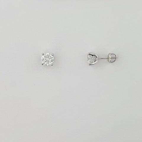 Lab Grown Diamond 18ct White Gold Earrings