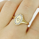 Diamond 9ct Yellow Gold Ring