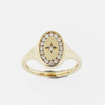 Diamond 9ct Yellow Gold Ring