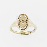 Diamond 9ct Yellow Gold Ring