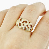 Diamond 9ct Yellow Gold Ring