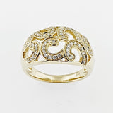 Diamond 9ct Yellow Gold Ring