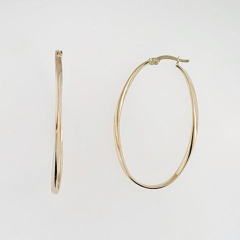 9ct Yellow Gold Hoop Earrings