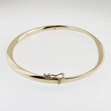 9ct Yellow Gold Hinged Bangle