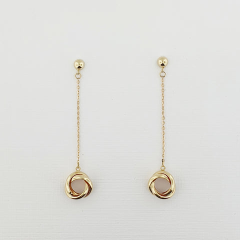 9ct Yellow Gold Drop Earrings