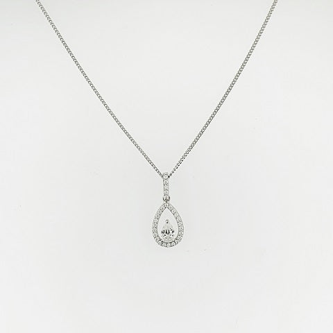 CZ Sterling Silver Necklace