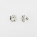 Diamond 18ct White Gold Stud Earrings