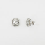 Diamond 18ct White Gold Stud Earrings