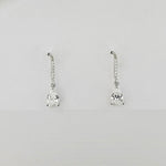 CZ Sterling Silver Drop Earrings