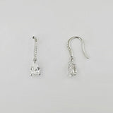 CZ Sterling Silver Drop Earrings