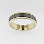 9ct Yellow Gold & Tantalum Ring